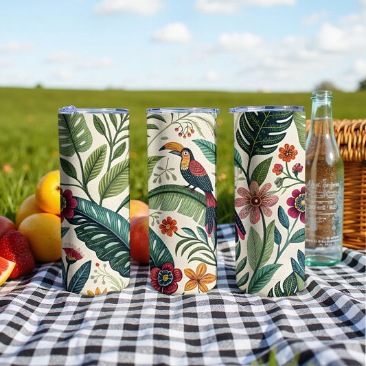 Colorful Nature Inspired Design Travel Tumbler product type