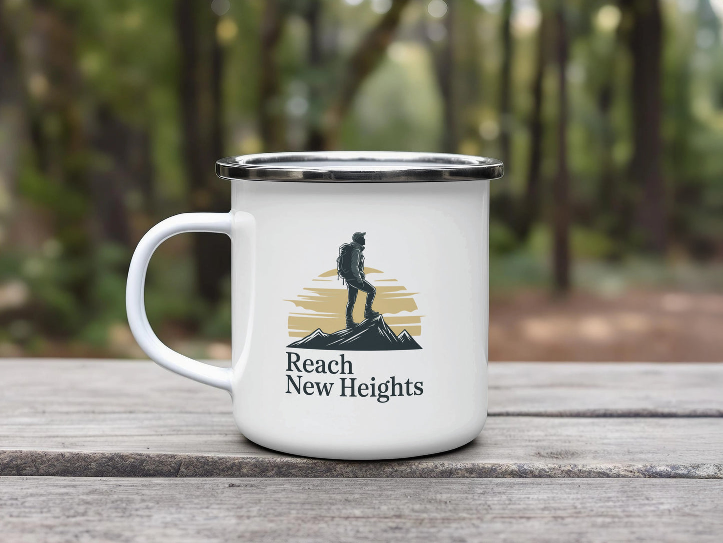 Reach New Heights Print on White Mug product