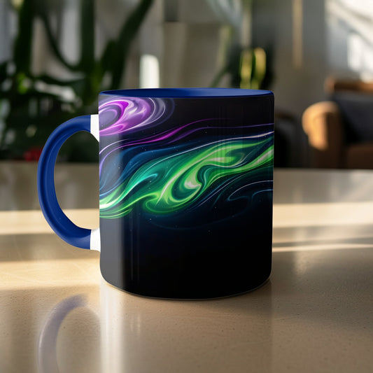 Colorful Swirling Abstract Design Mug product type