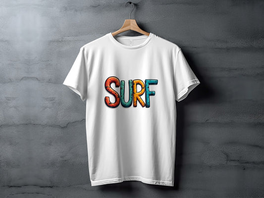 Colorful Surf Printed Design T-shirt product type