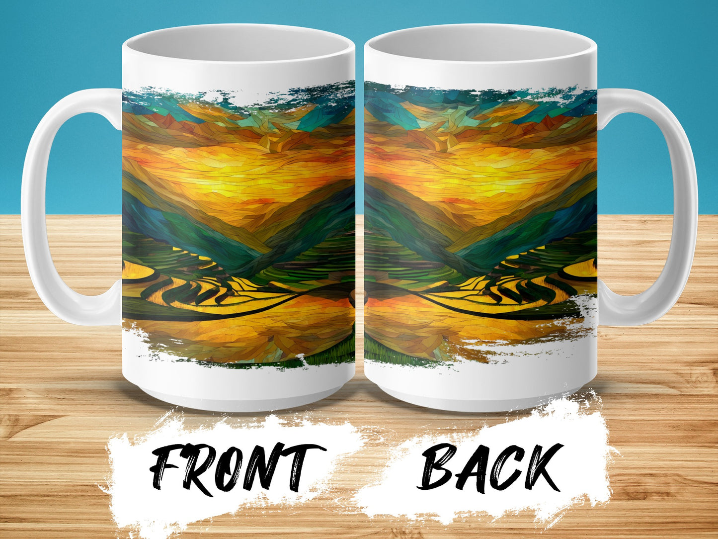 Unique Colorful Landscape Art Coffee Mug product