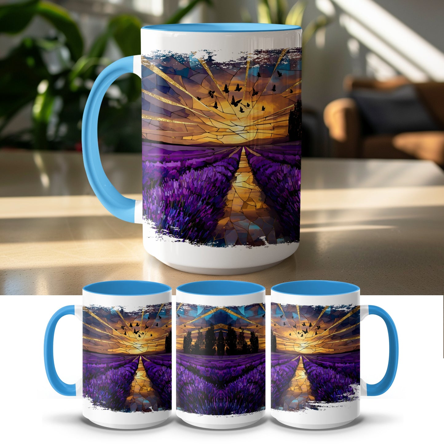 Enchanting Lavender Sunset Coffee Mug Stunning Design product type