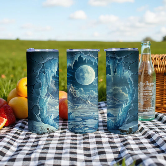 Winter Night Landscape Themed Custom Tumbler product