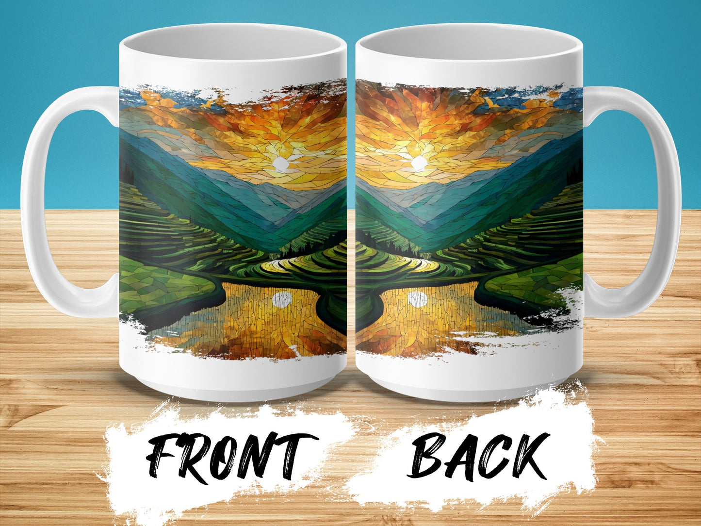 Stunning Mountain Sunrise Landscape Themed Mug product