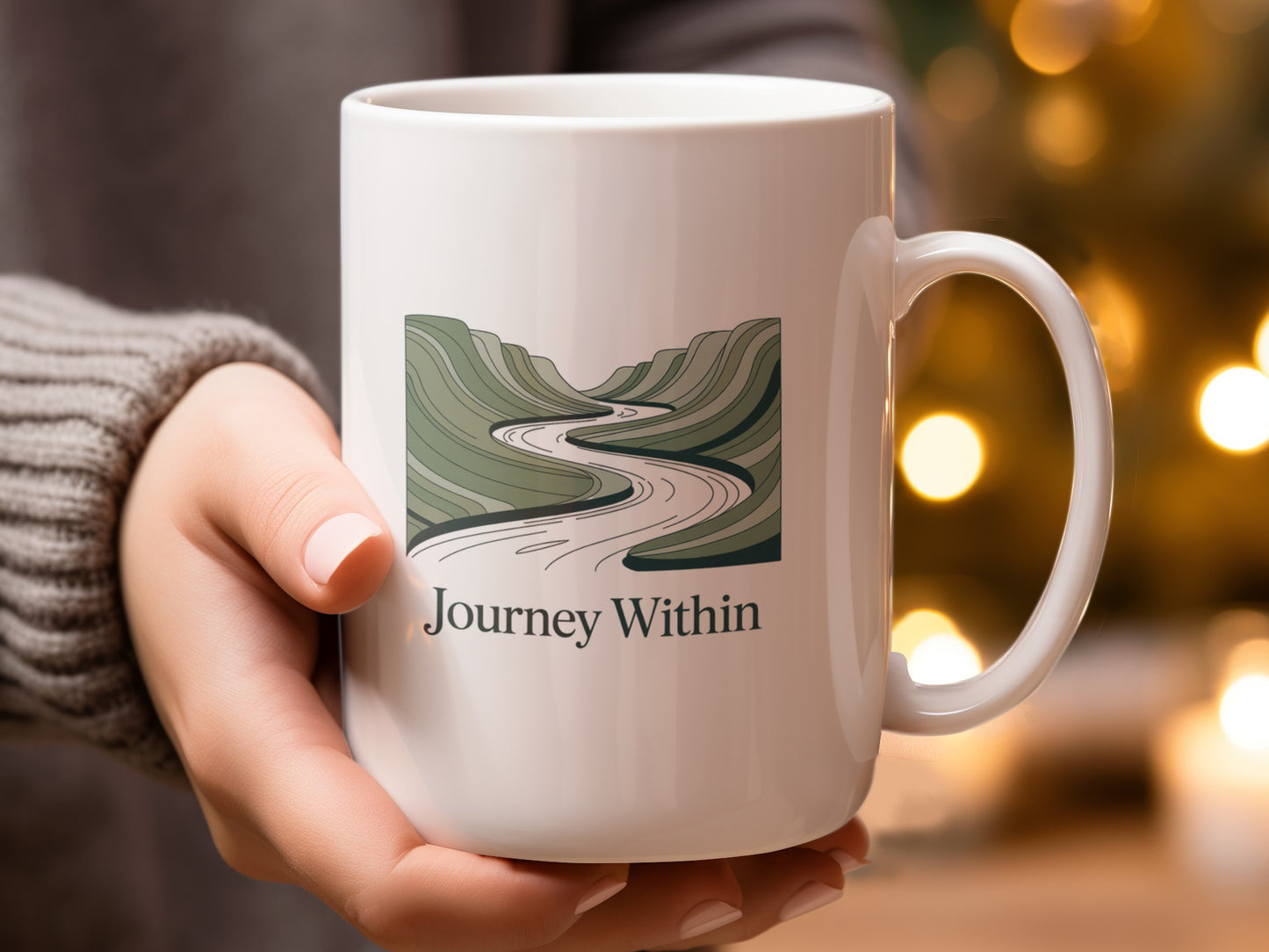 Journey Within Scenic Road Design Mug product type
