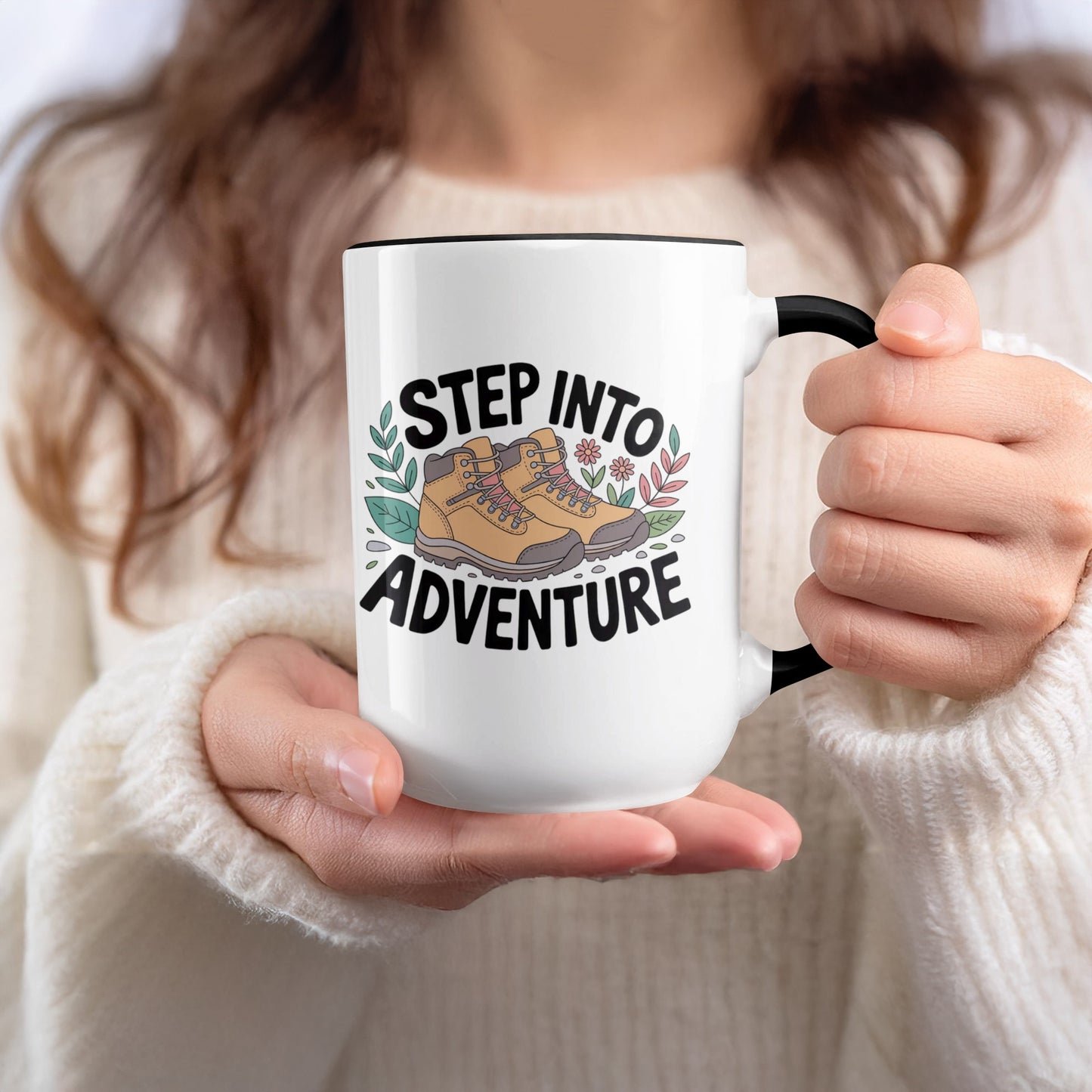 Step Into Adventure Boots Mug Inspirational product
