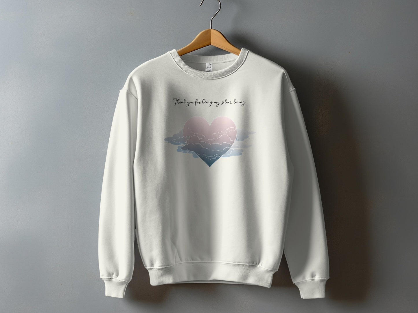 Heart Design with Loving Words Sweatshirt product