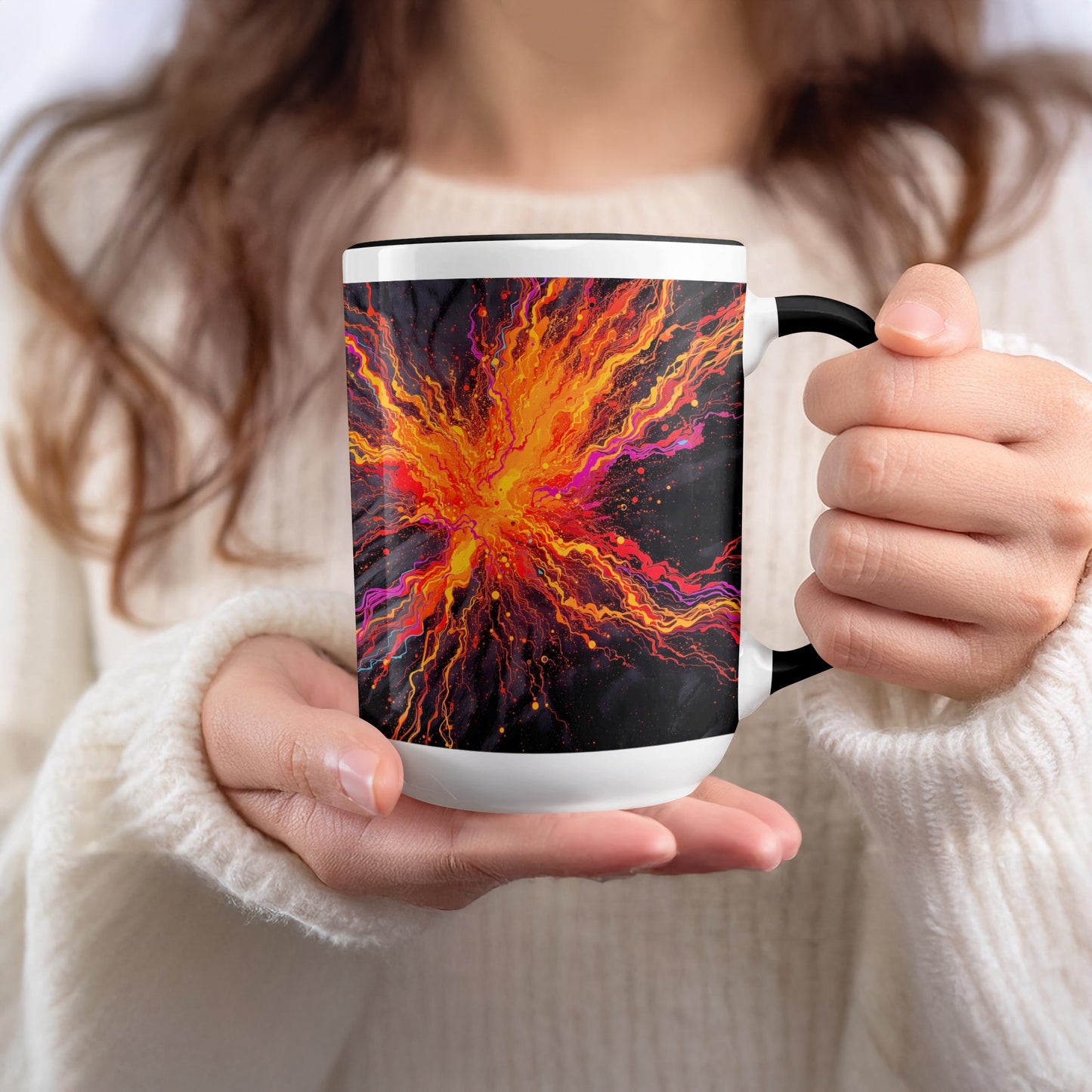 Vibrant Abstract Art Coffee Mug for Creative Drinkware Product