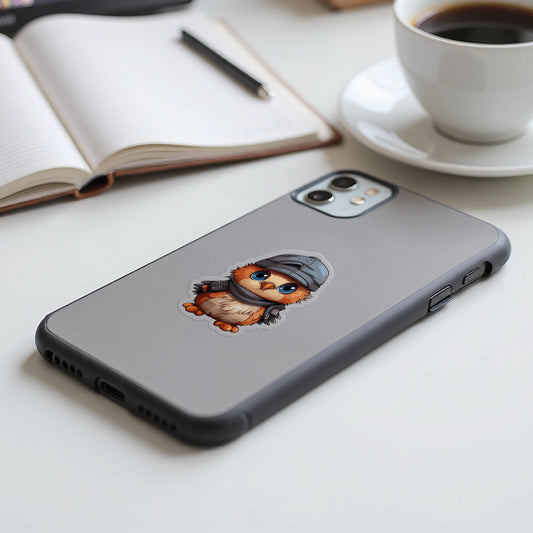 Cute Owl in Hat Design Phone Case product
