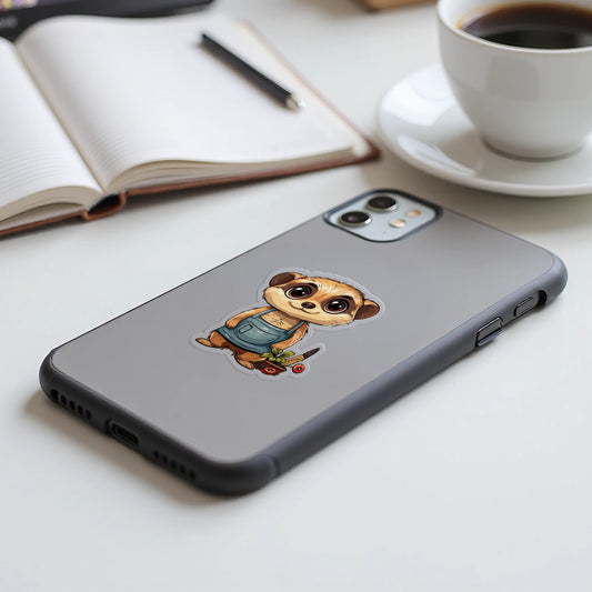 Adorable Meerkat Skater Art Printed Phone Case product