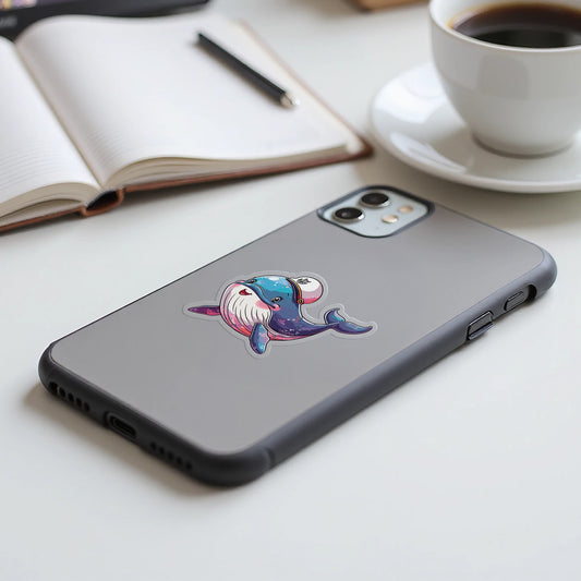 Cute Whale Design Slim Phone Case product