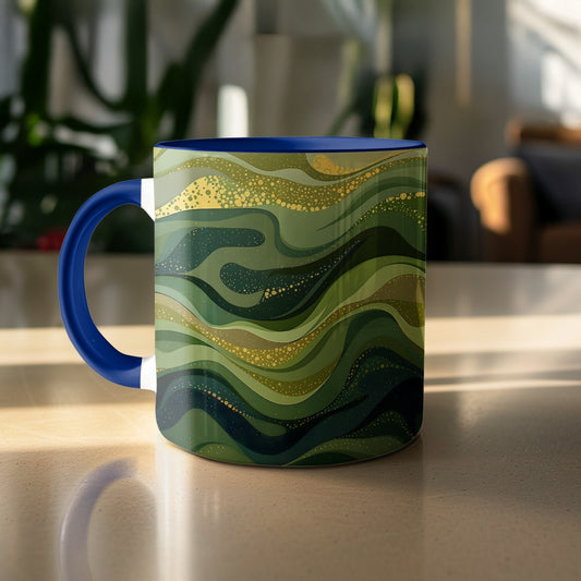 Stylish Ocean Wave Pattern Design Mug product