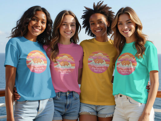 Cute Round Cartoon Cloud Design Printed Shirt product