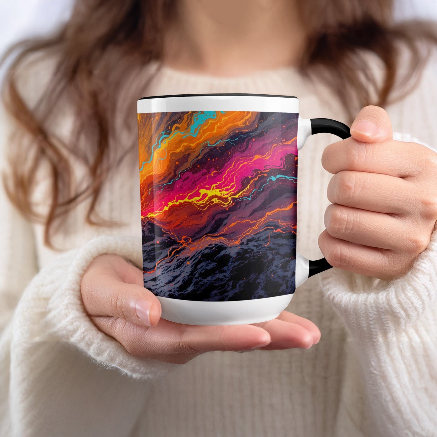 Vibrant Abstract Colorful Mug Design Artwork product