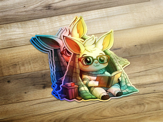 Cute Reading Anime Character Sticker Sheet product