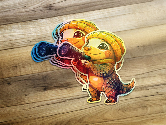 Cute Otters with Scopes Sticker Pack product