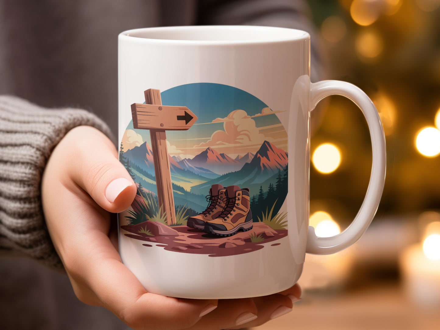 Mountain Trail Hiking Adventure Mug product