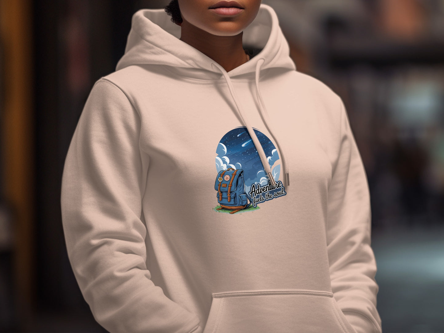 Adventure Awaits Hoodie Space Backpack Sweatshirt product