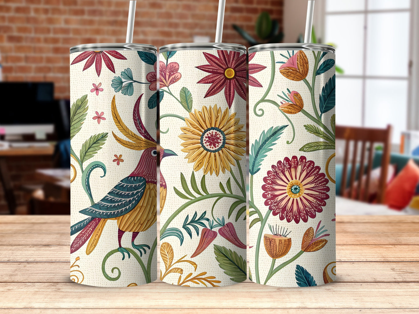 Beautifully Designed Floral Insulated Drinkware product