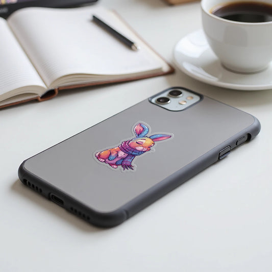 Cozy Scarf Bunnies Design Smartphone Case product type