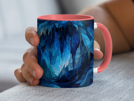 Stunning Blue Mosaic Design Ceramic Mug product type