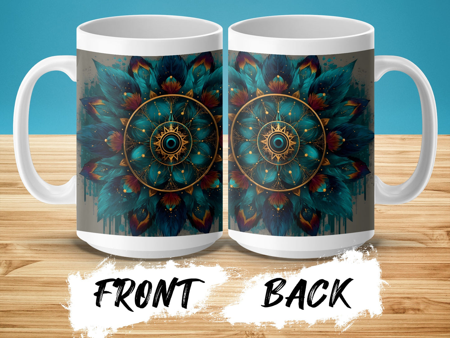 Colorful Mandala Artwork Coffee Mug Unique Gift product