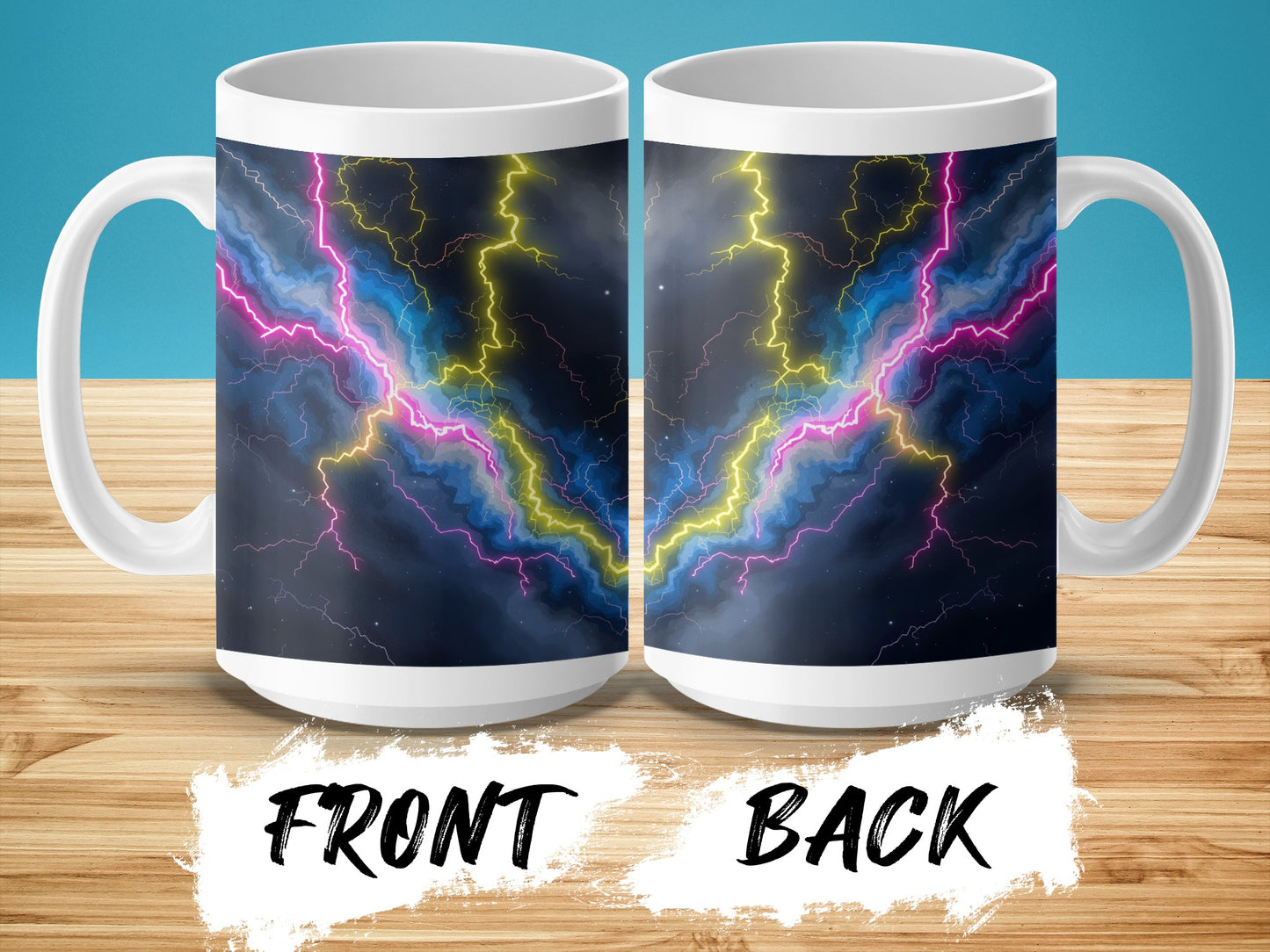 Vibrant Thunderstorm Lightning Design Artistic Mug product