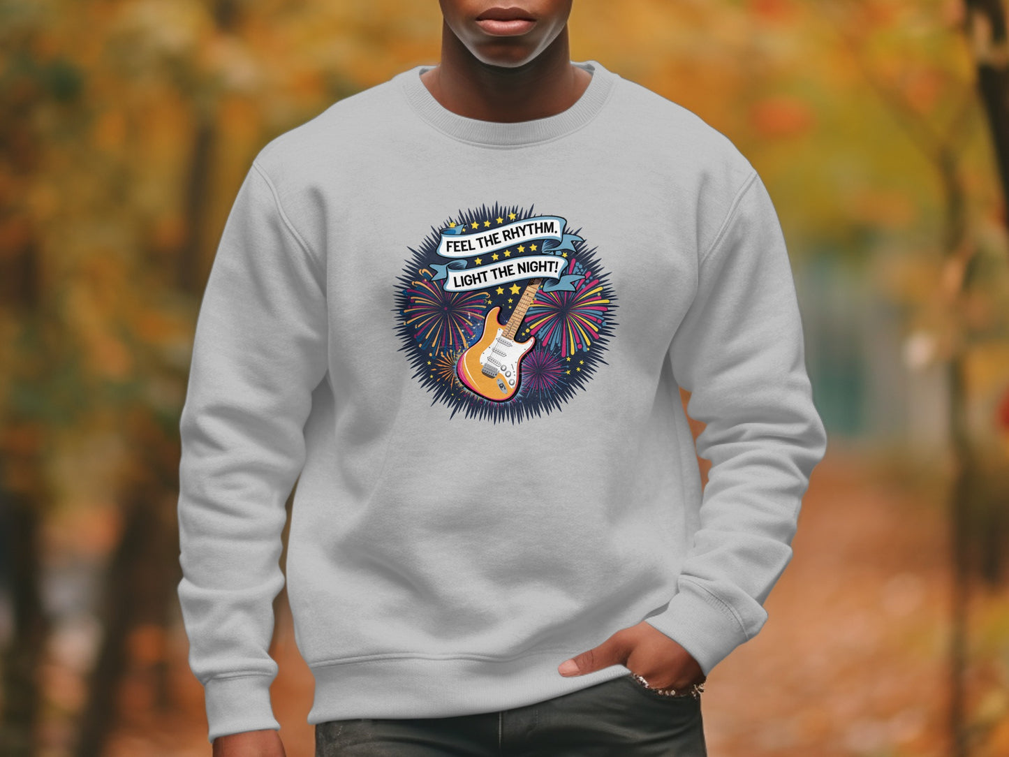 Feel the Rhythm Light the Night Graphic Sweatshirt product type