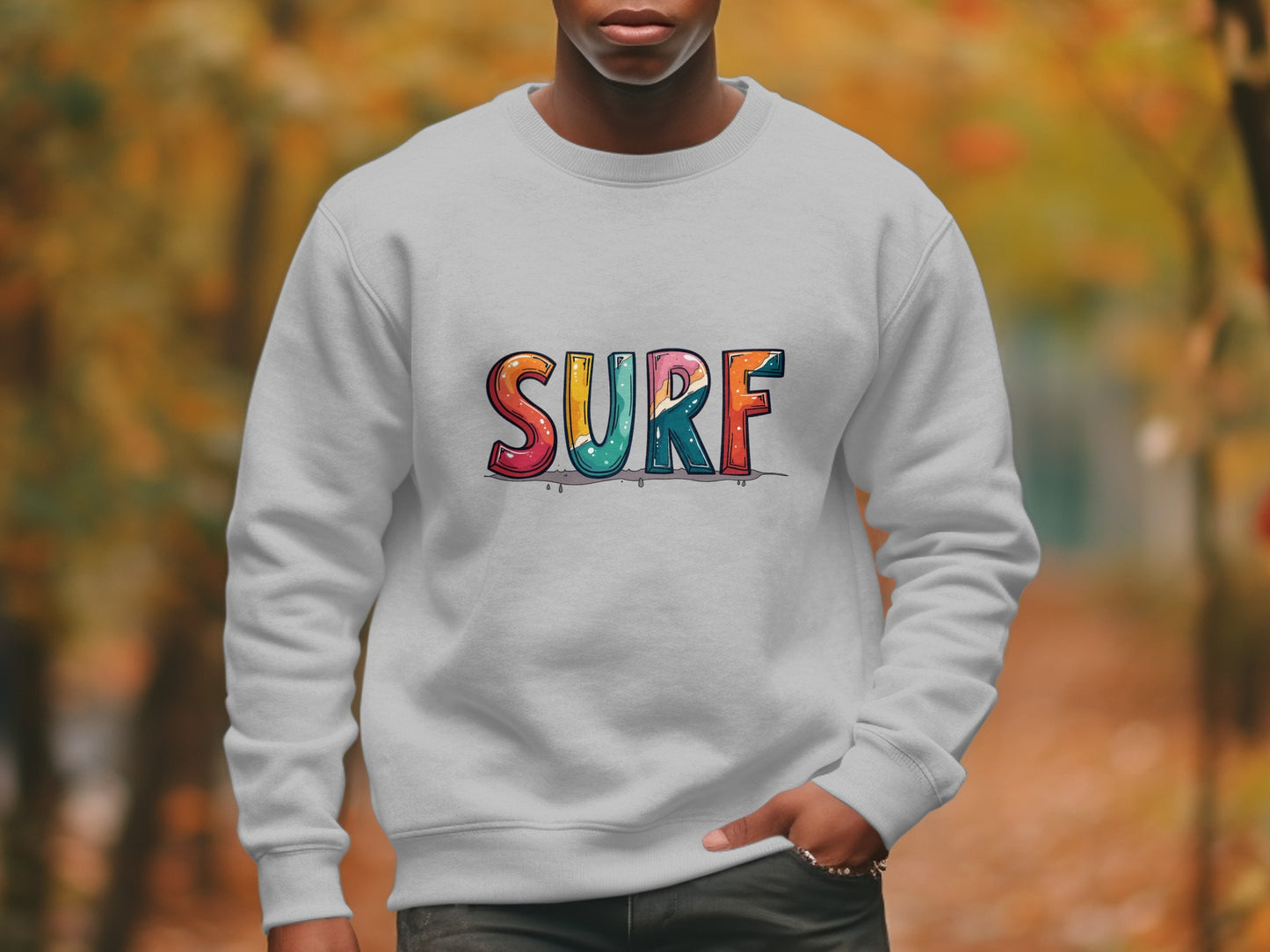 Colorful Surf Text Sweatshirt product