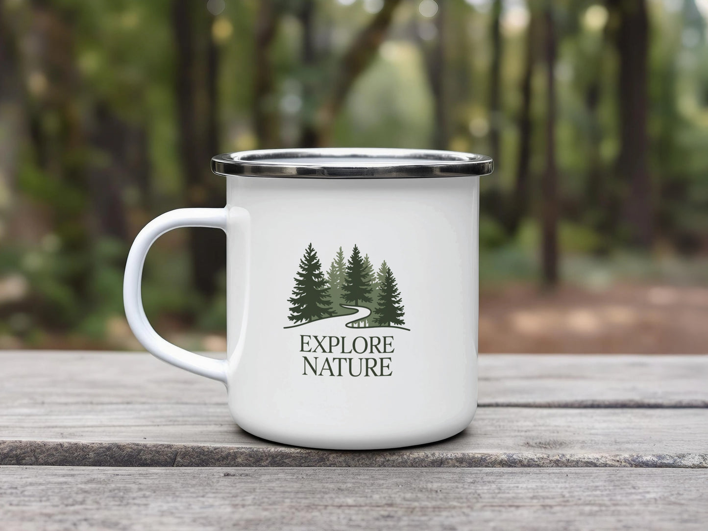 Explore Nature Adventure Forest Design Mug Product