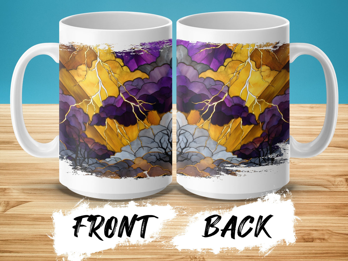 Colorful Storm Clouds with Lightning Mug product