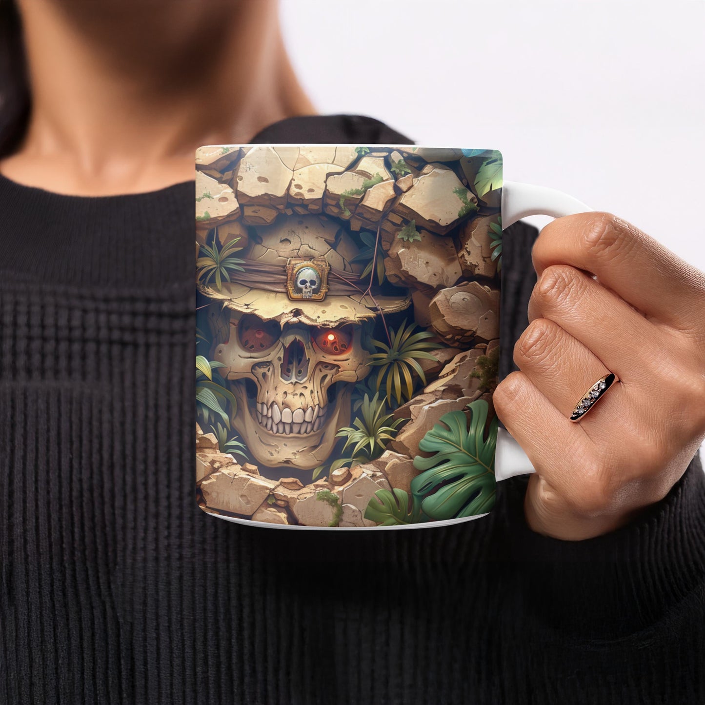 Adventurer Skull Design Coffee Mug product