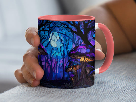 Mystical Forest with Glowing Mushrooms Mug product