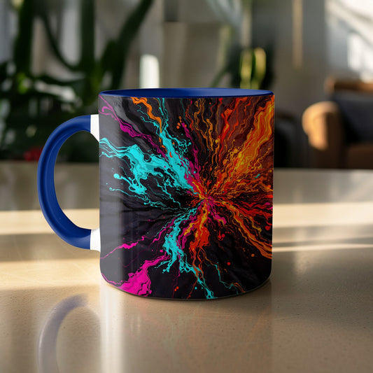 Abstract Colorful Explosion Design Mug product type