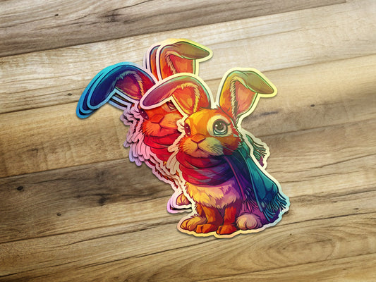 Vibrant Rabbit Duo Sticker for Your Collection product type