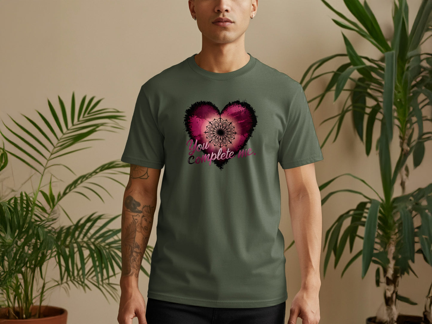 You Complete Me Heart Graphic T-Shirt product
