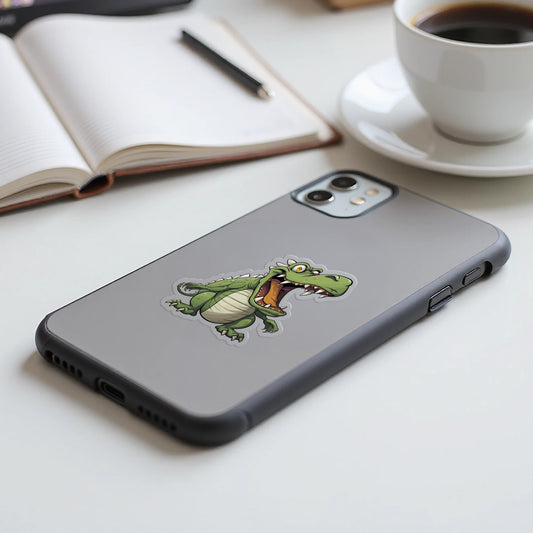 Illustrated Crocodile Graphic Phone Case product