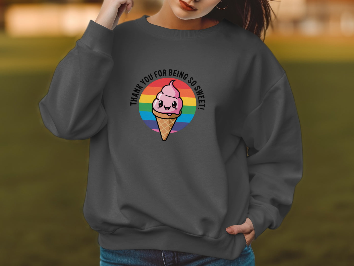 Thank You For Being So Sweet Ice Cream Sweatshirt product
