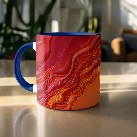 Vibrant Abstract Swirl Design Coffee Mug product