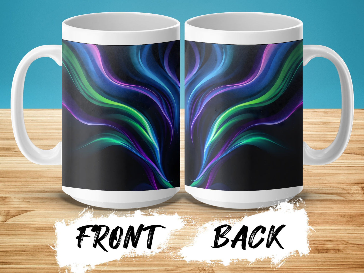 Vibrant Abstract Design on Ceramic Mug product