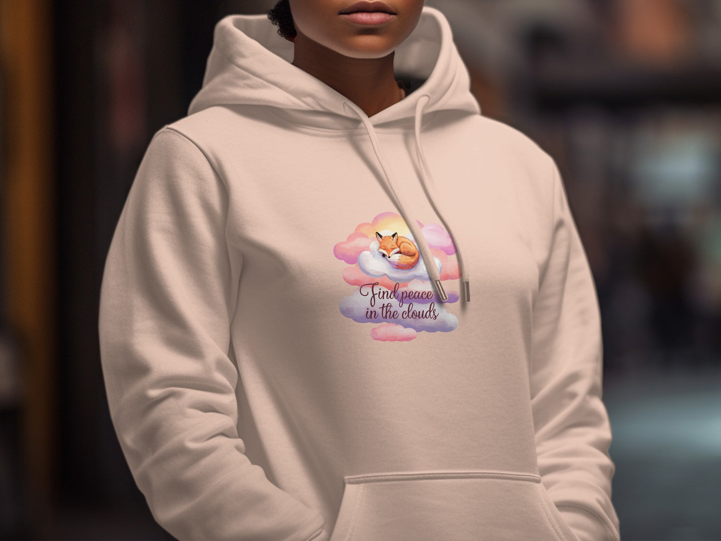 Find Peace in the Clouds Hooded Sweatshirt product type