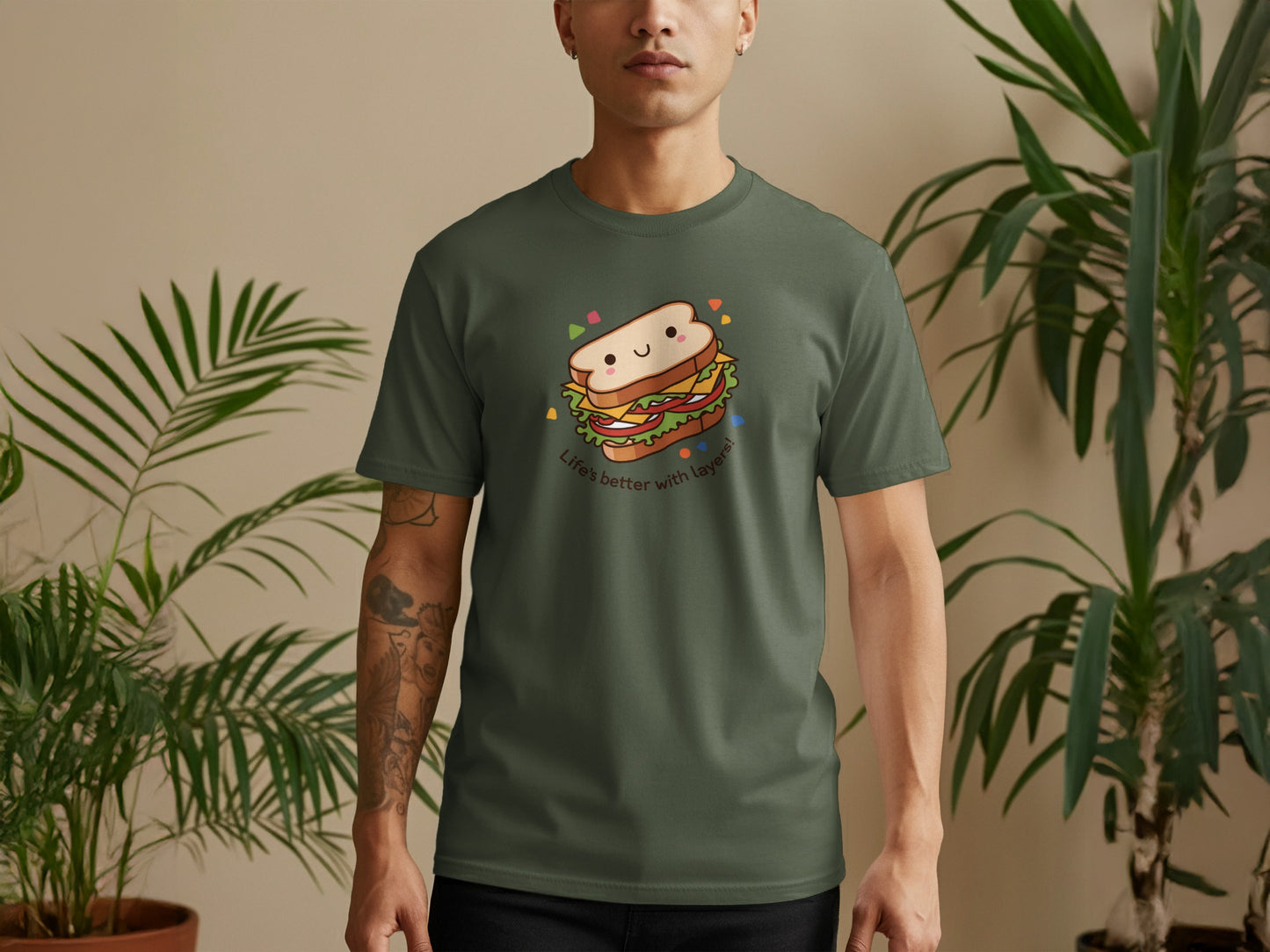 Life is better with tasty sandwich design product type