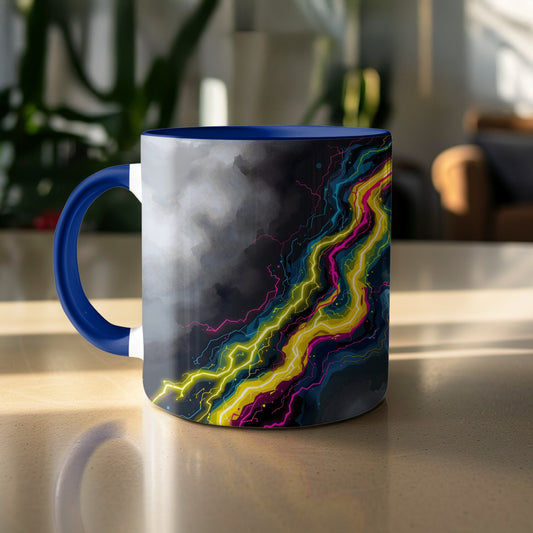 Colorful Lightning Design Ceramic Mug product