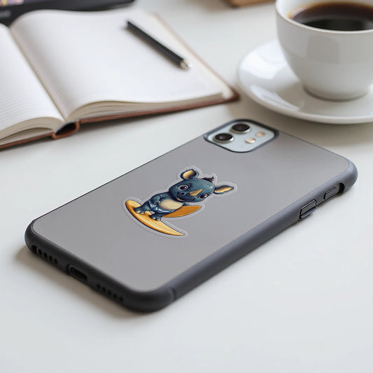 Cute Surfing Koala Cartoon Printed Phone Case product