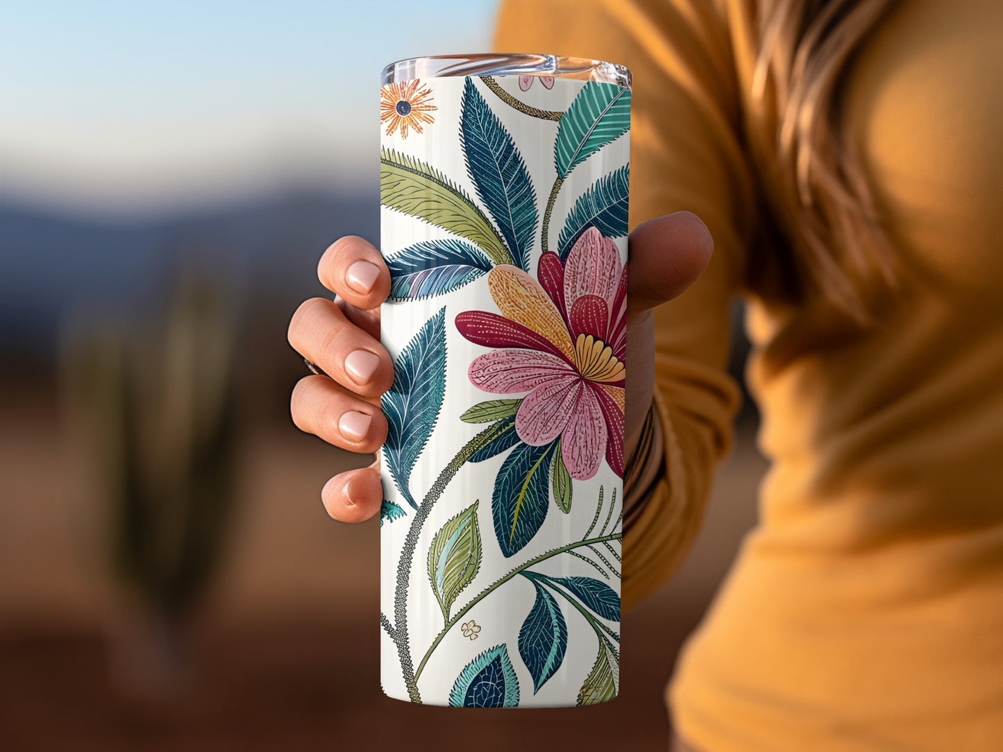 Colorful Floral Patterned Tumbler Product Type