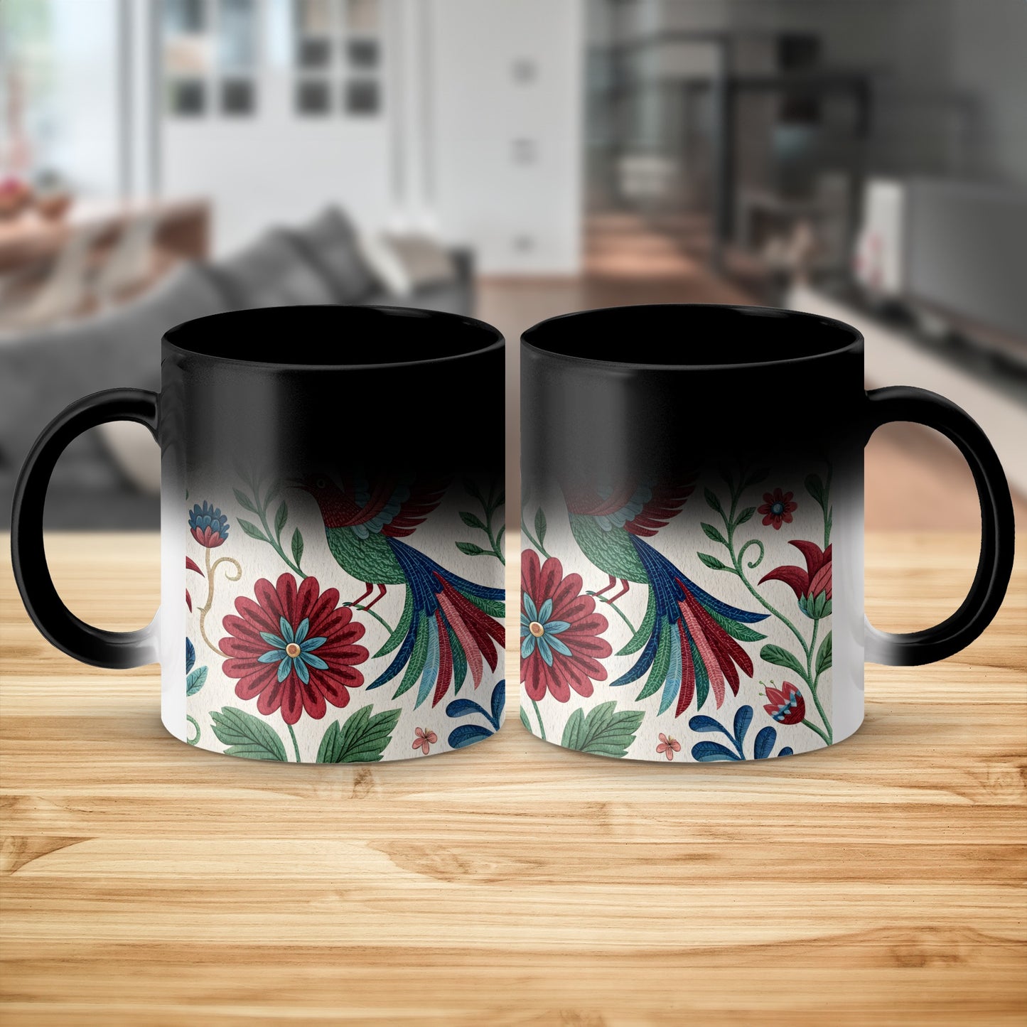 Mexican Folklore Birds and Flowers Decorative Mug product