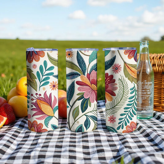 Floral Patterned Insulated Drinkware Tumbler product type