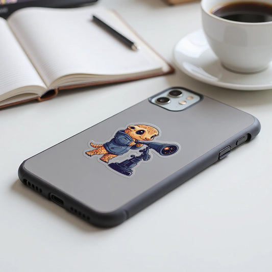 Adorable Otter Astronomer Printed Design Phone Case product