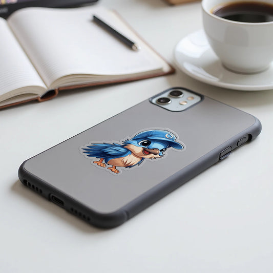 Cartoon Blue Bird iPhone Case Animal Character product