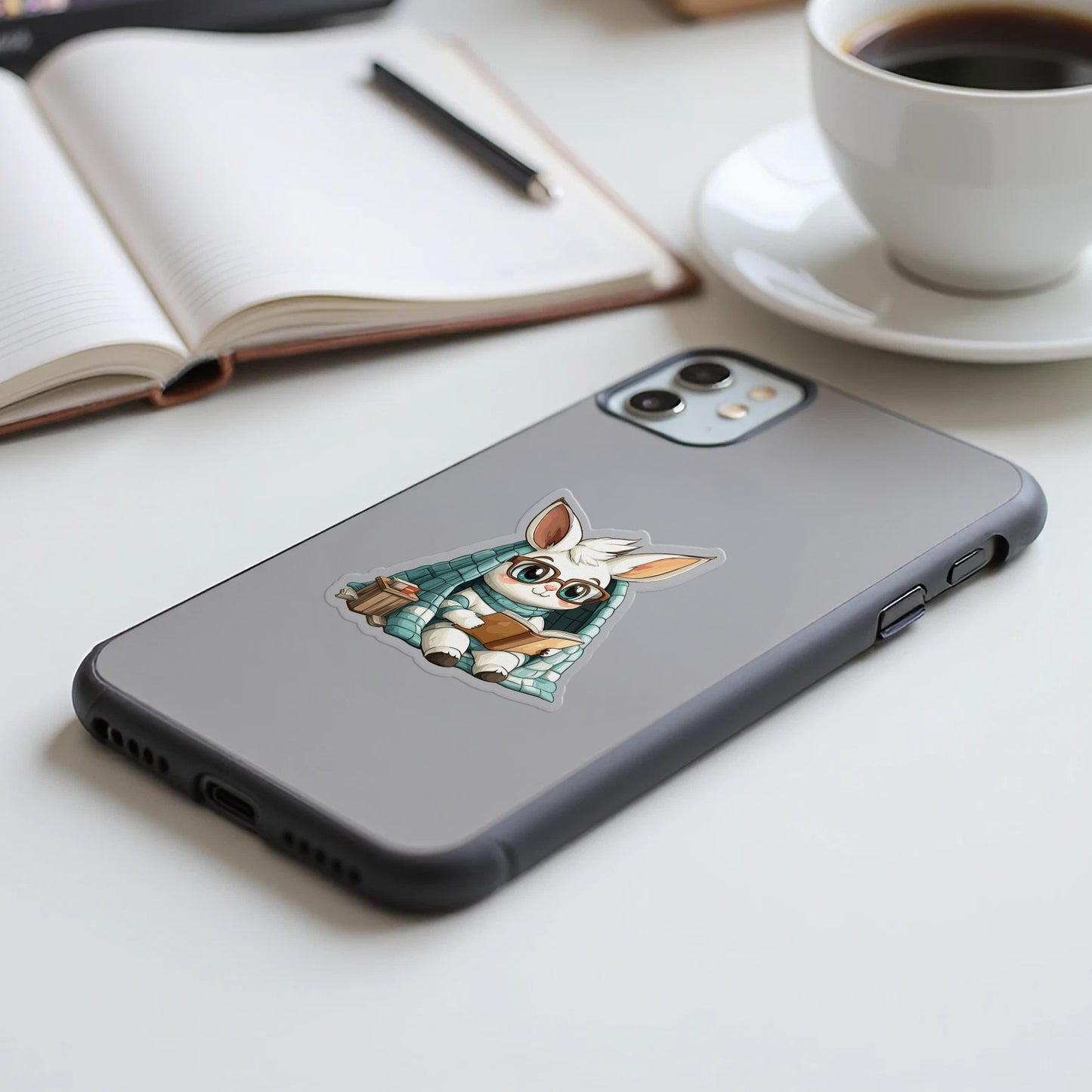 Adorable Cartoon Bunny Design iPhone Case product